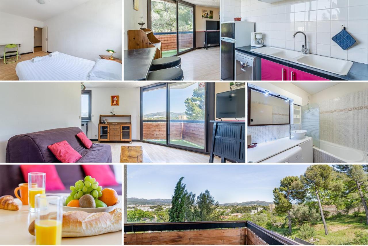 Park & Suites -Wifi-Netflix-Vue Marsella Exterior foto